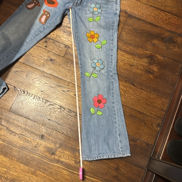 Joystick embroidered jeans . - Picture 8 of 9